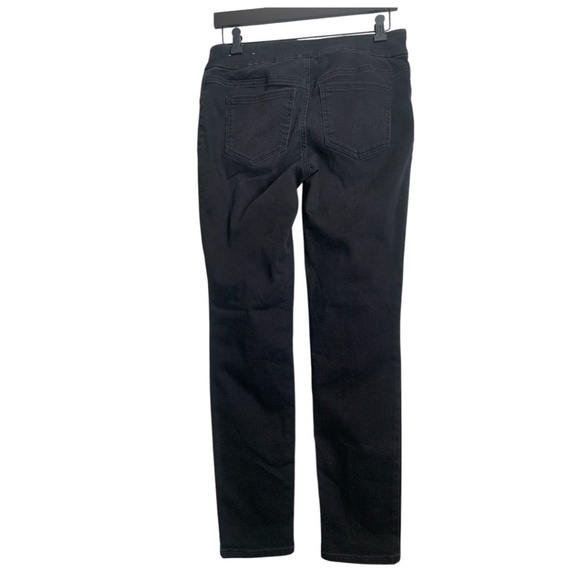 Chico's Women's Black Jeans Size 00R (2R US) Pull On Jegging Diamond - Picture 4 of 7